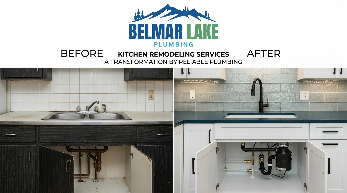 Before and After Kitchen Remodeling in Lakewood CO - Belmar Lake Plumbing